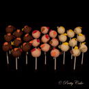 Cake pops with automn leaves