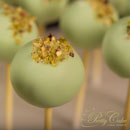 pistachio cake pops detail