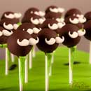 Moustache cakepops