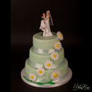 bruidstaart met gerbera