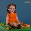 suiker figuur vrouw nordic walking